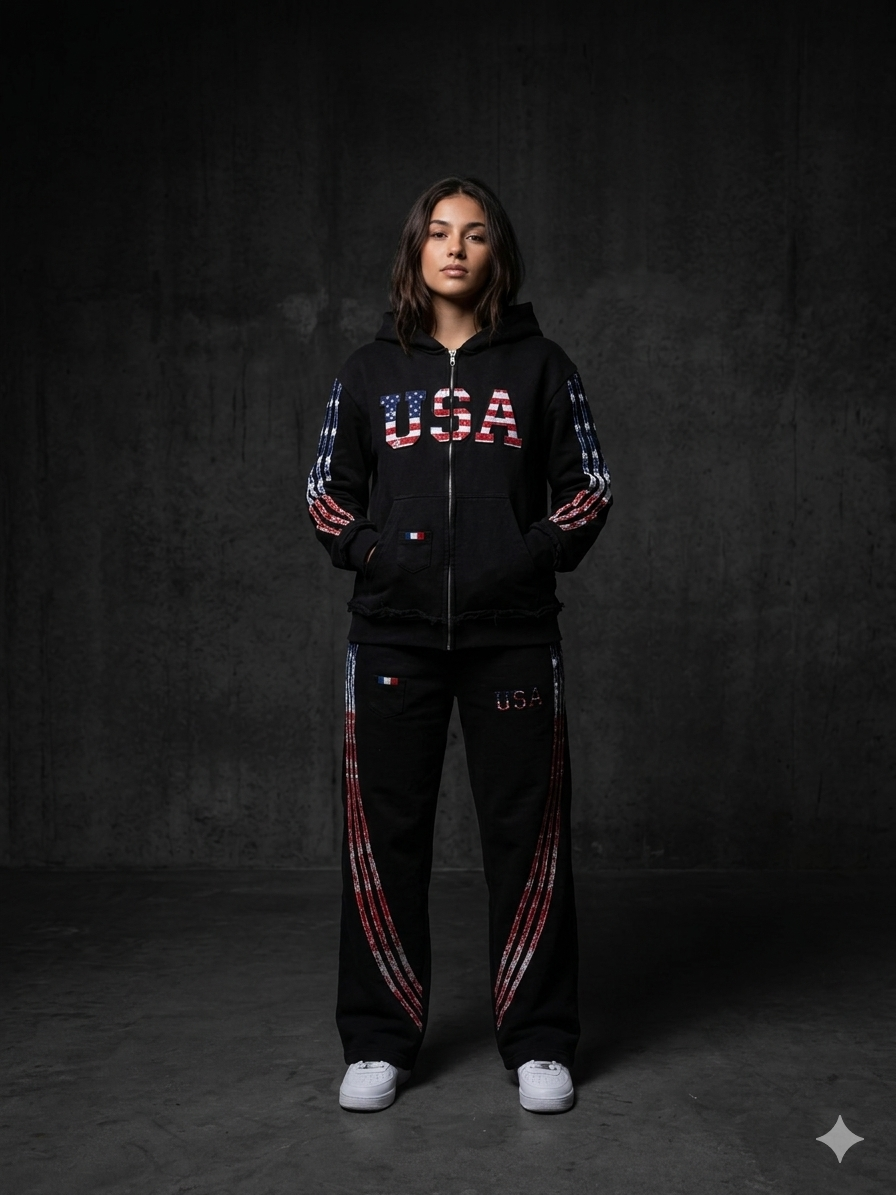 Black Track Suit