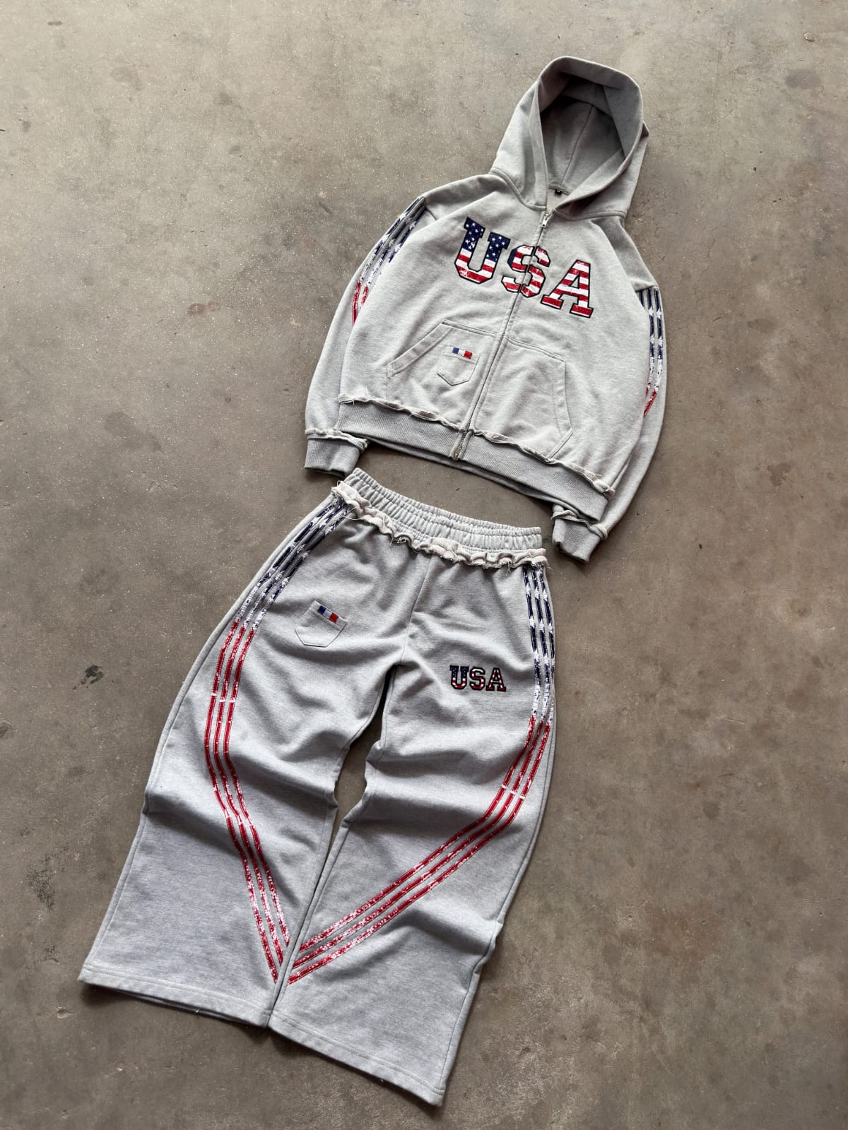 Grey Track Suit