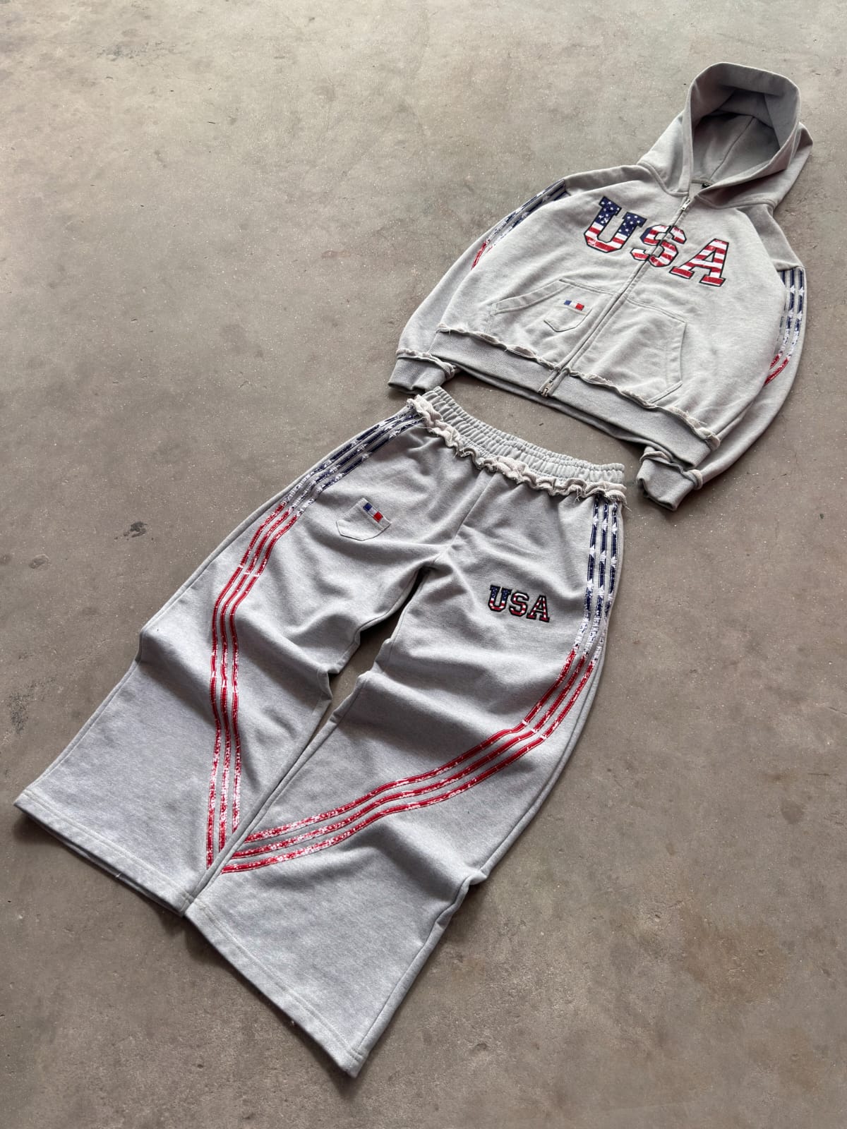 Grey Track Suit