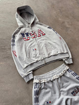 Grey Track Suit