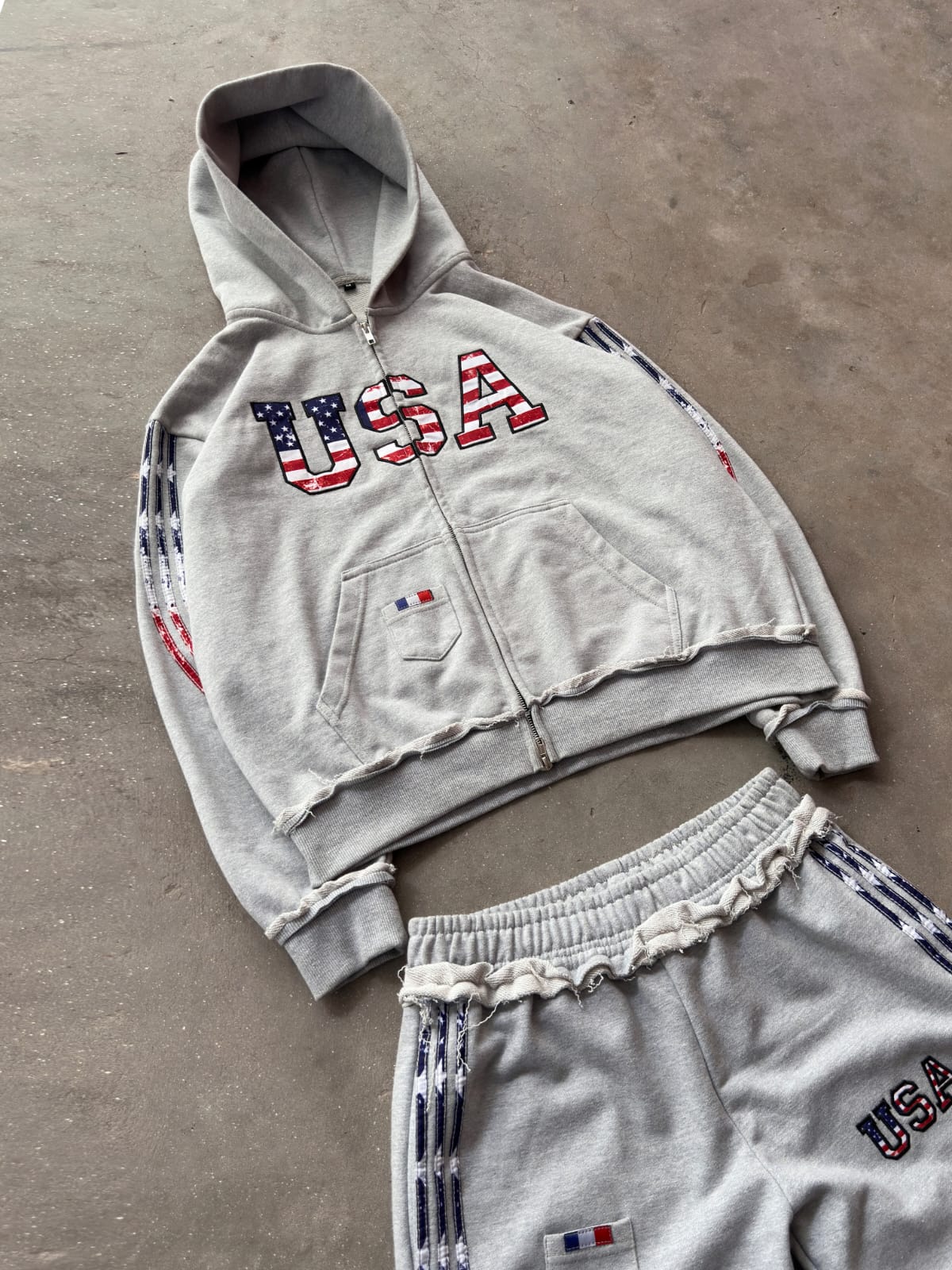 Grey Track Suit