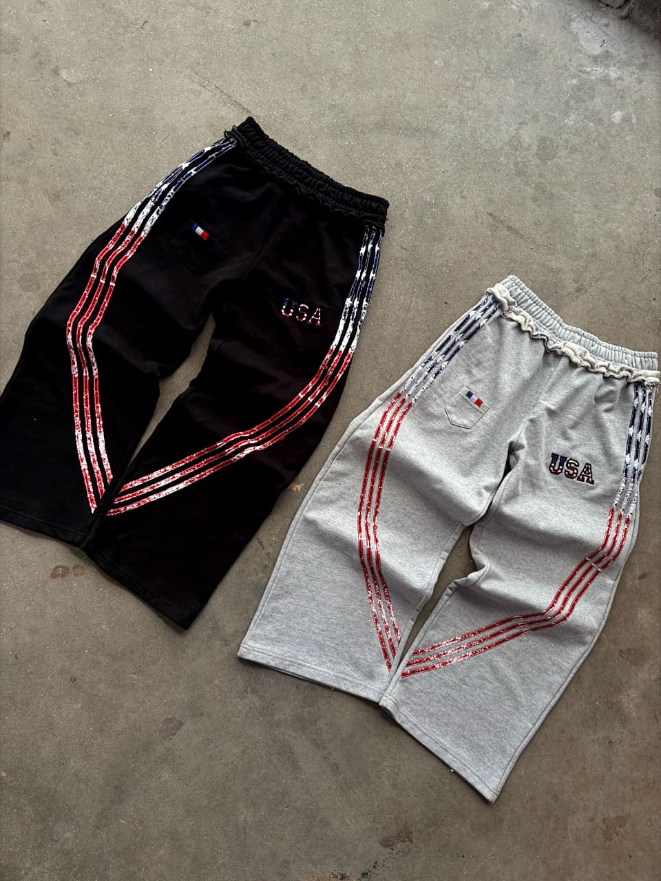 Black & Grey Trouser Set