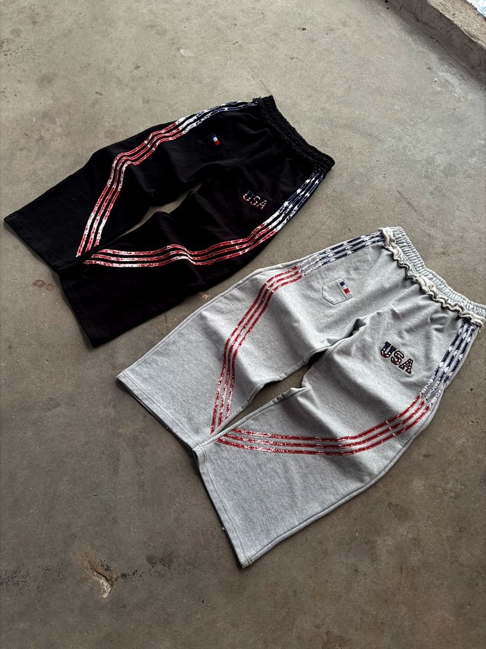 Black & Grey Trouser Set