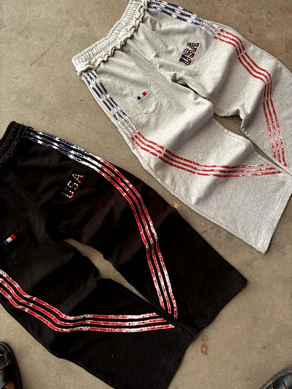 Black & Grey Trouser Set
