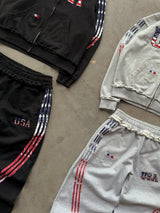Black & Grey Track Suit Set