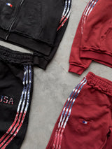 Black & Maroun Track Suit