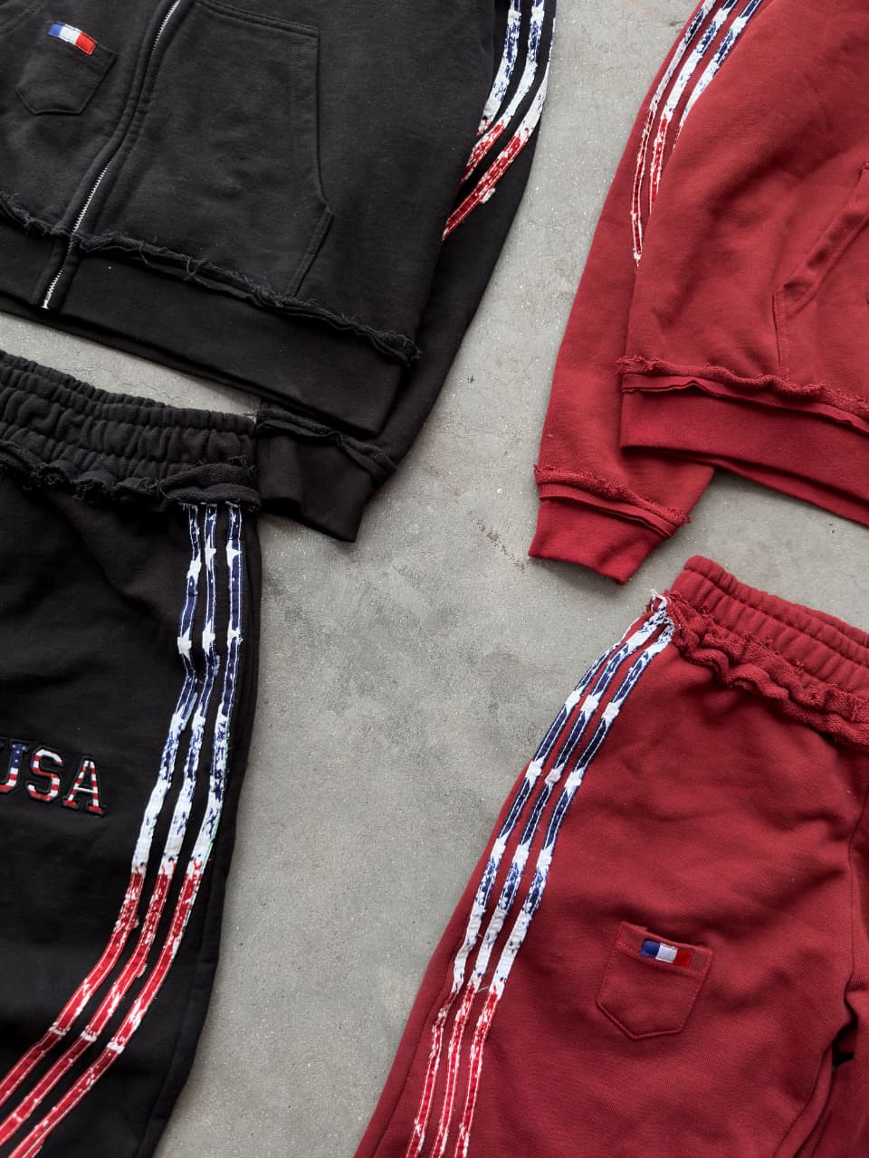 Black & Maroun Track Suit